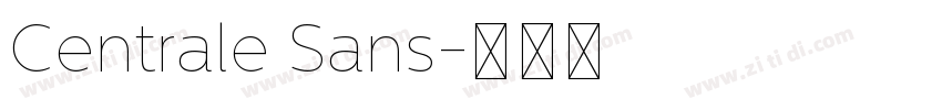 Centrale Sans字体转换